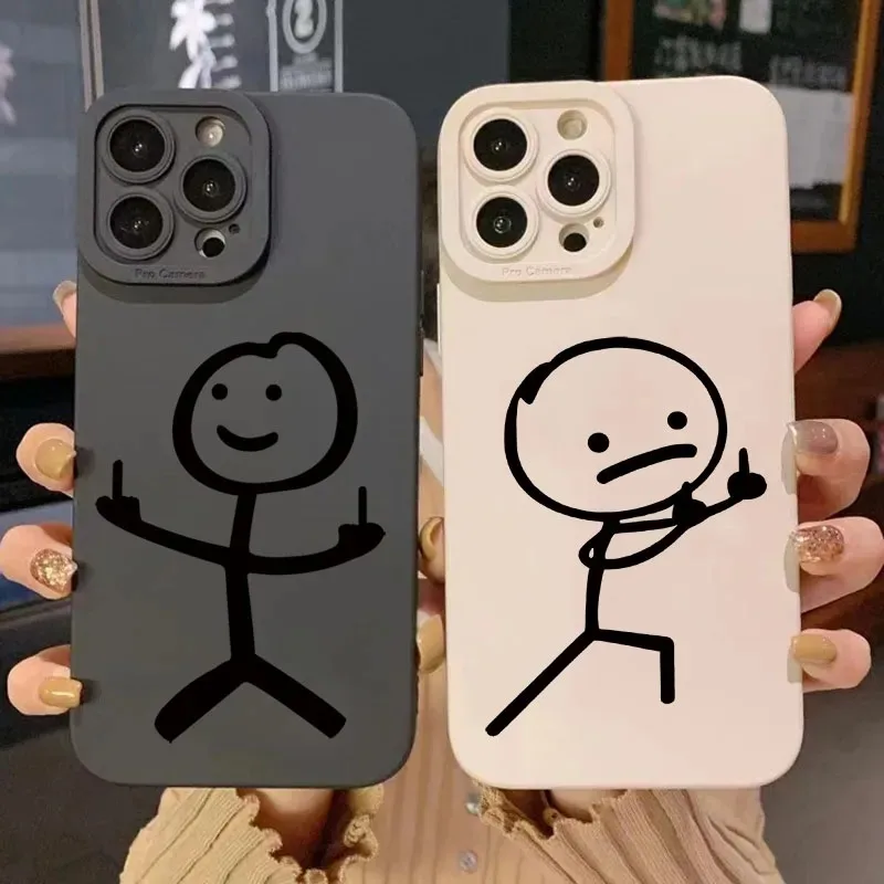 Apple Iphone 15 - เคสโทรศัพท์ซิลิโคนลายการ์ตูนน่ารัก สำหรับ iPhone 16 11 12