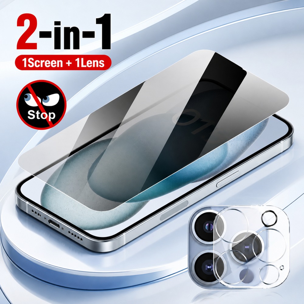 Realme Gt 6 - กระจกกันรอยแบบป้องกันการมองเห็น 1+1 ชิ้น สำหรับ Realme GT