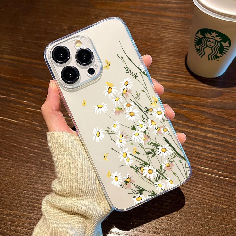 Apple Iphone 15 - เคสโทรศัพท์ลายดอกเดซี่ใหม่ สำหรับ iPhone 13 12 Mini