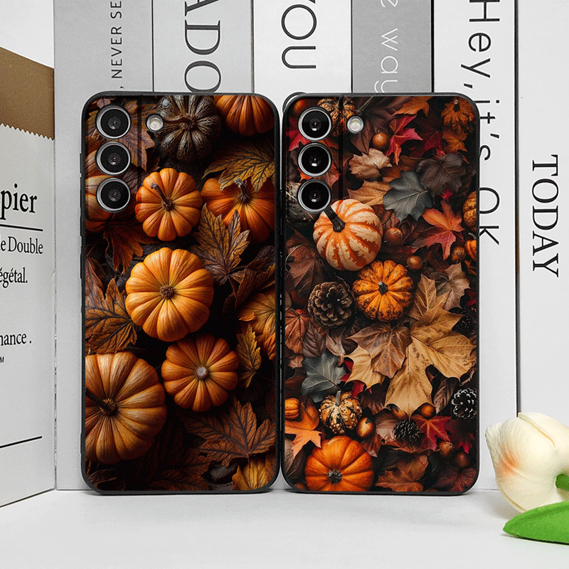 Huawei Mate 60 - เคสโทรศัพท์ลายใบเมเปิลฤดูใบไม้ร่วง ฟักทอง และฮาโลวีน สำหรับ Huawei Nova