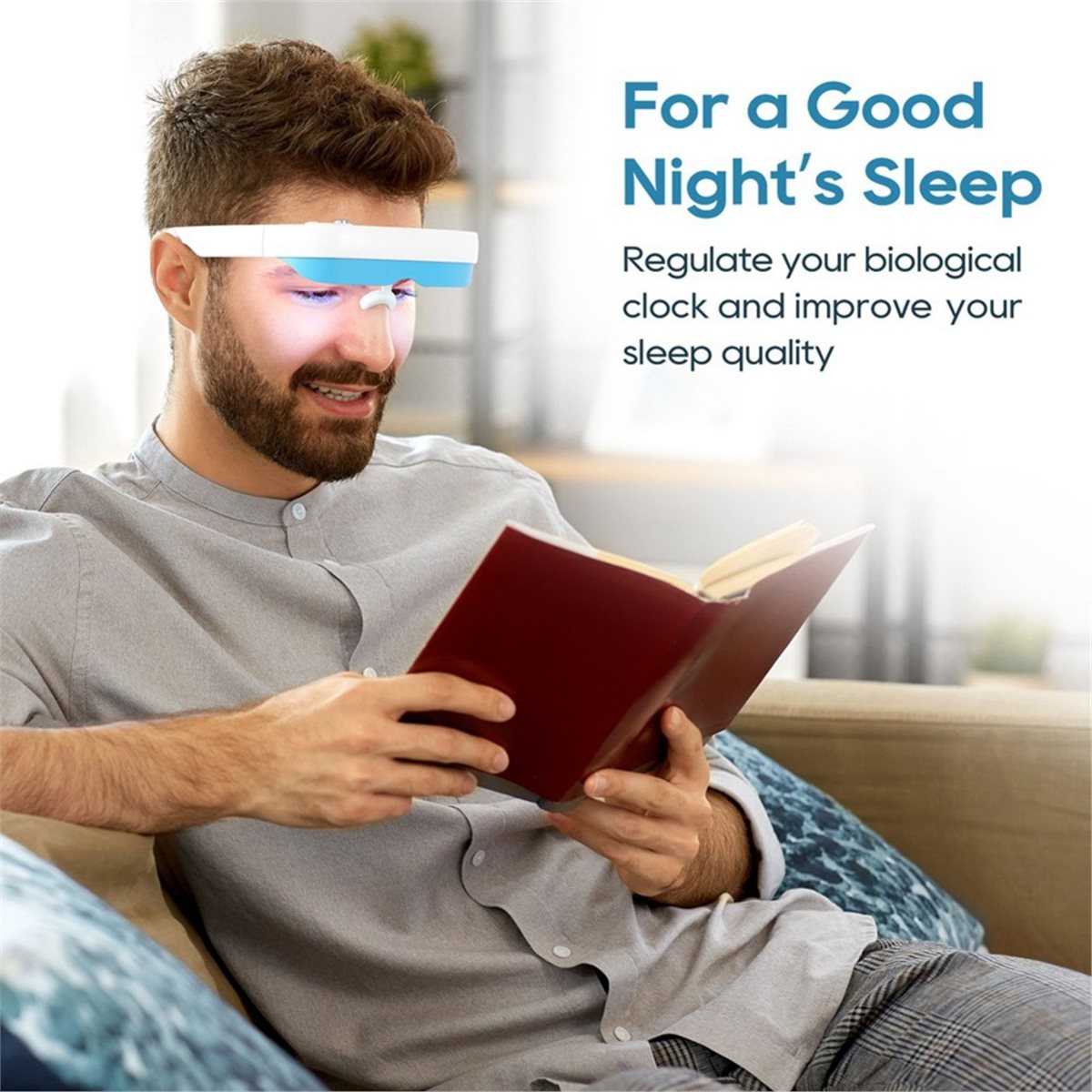 แว่นตาบำบัดด้วยแสง DT75BG โคมไ - Light Therapy Glasses บทวิจารณ์และราคา
