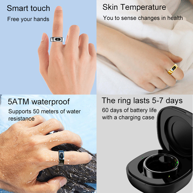 R08 แหวนอัจฉริยะสำหรับผู้ชายแล - Temperature Ring Skin บทวิจารณ์และราคา