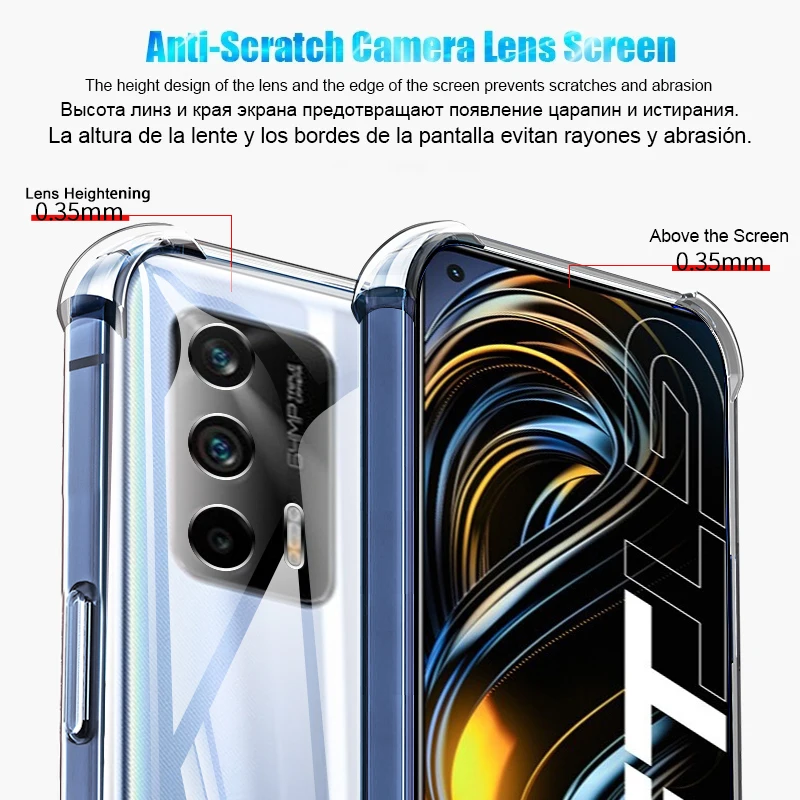 หรูหราโปร่งใสซิลิโคนกันกระแทกส - Realme Gt 6 บทวิจารณ์และราคา