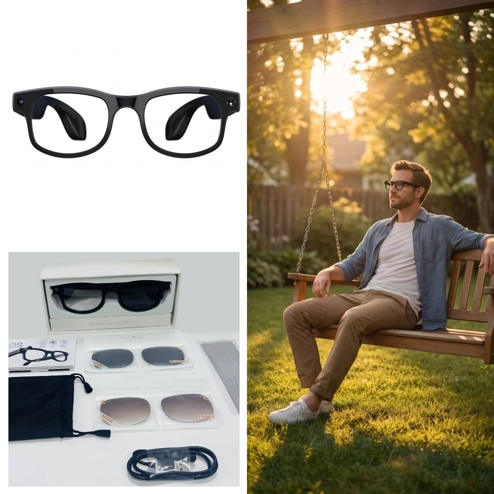 แว่นตาอัจฉริยะ AI 2-in-1 ถ่ายภ - Smart Glasses Lens บทวิจารณ์และราคา