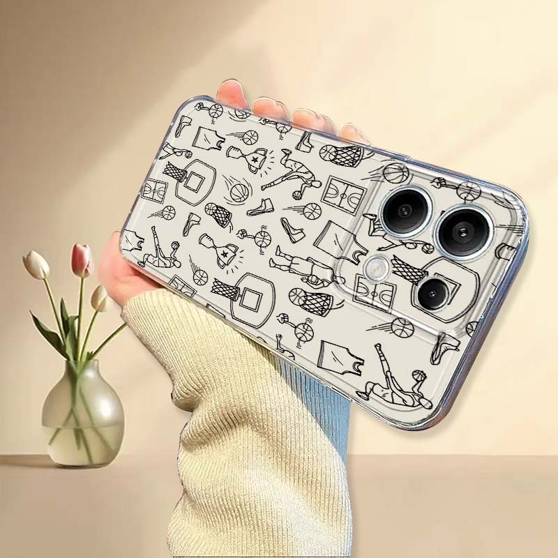 เคสโทรศัพท์ลายภาพประกอบบาสเก็ต - Xiaomi Poco X6 บทวิจารณ์และราคา